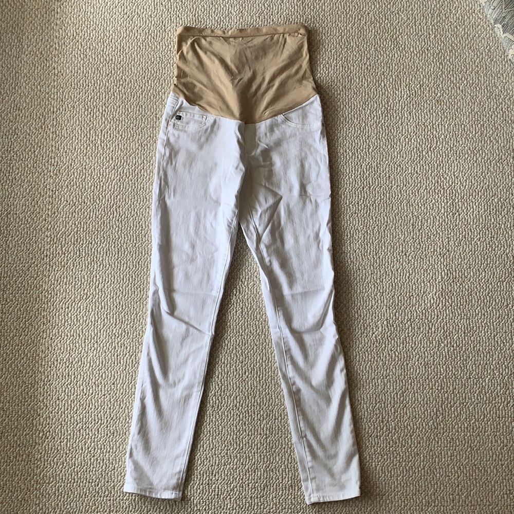 Adriano Goldschmied AG white maternity jeans